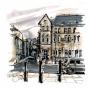 [Crispin street], Ink and watercolour on A5 paper
